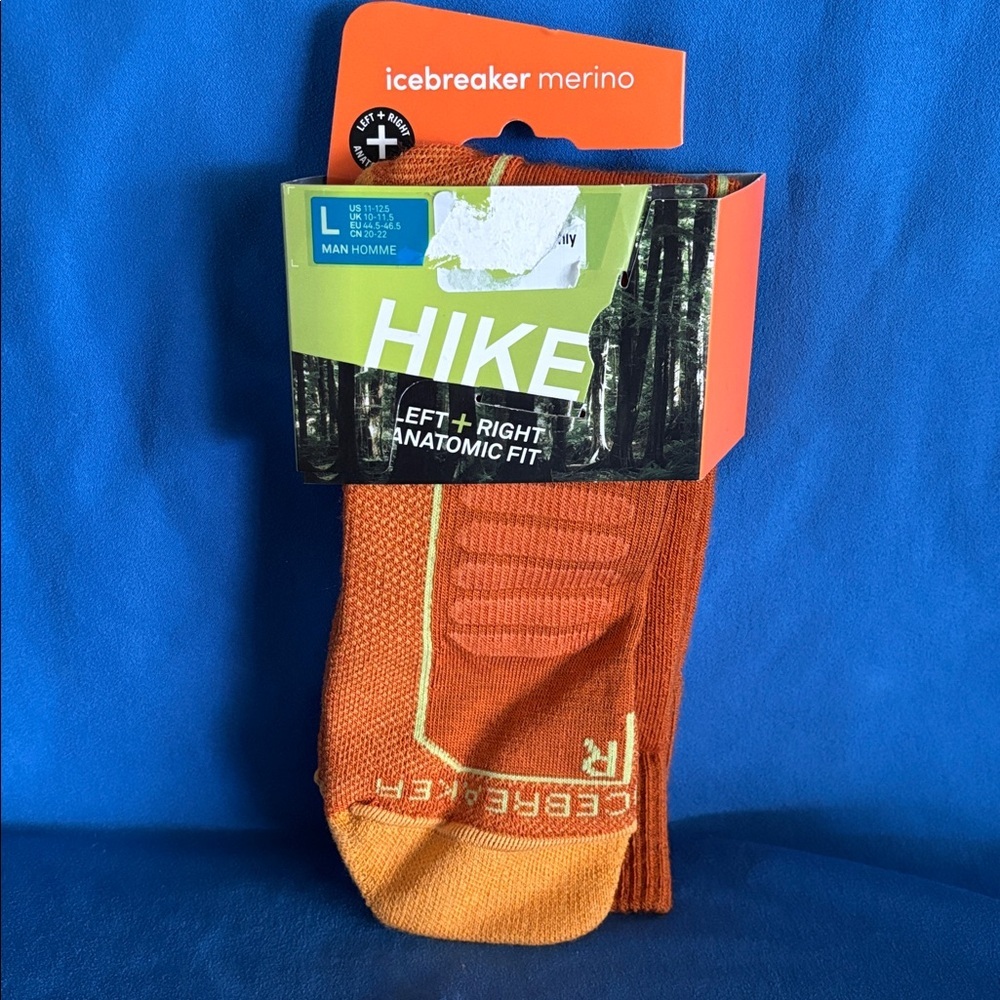 Icebreaker men’s  Hiking Socks - Orange
